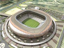 El estadio Soccer City, de Johannesburgo, también pondrá sus ojos en la empresa Lanxess. ESPECIAL  /