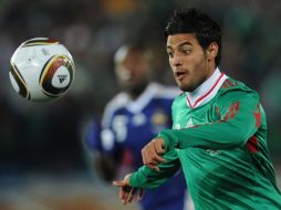 Carlos Vela durante el encuentro de México ante Francia. AFP  /