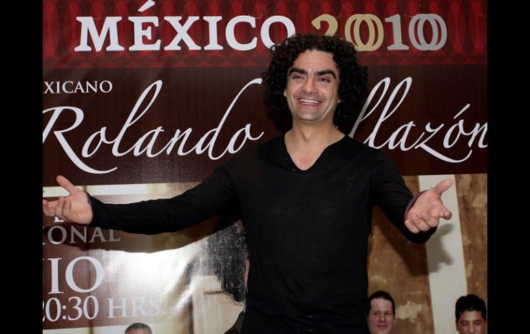 El artista se encuentra en México para ofrecer el recital 'Rolando Villazón canta a México'. NTX  /