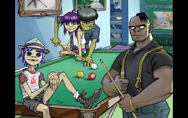El grupo británico Gorillaz lanza su tercer sencillo titulado On melancholy hill. ESPECIAL  /