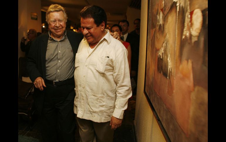 El pintor Manuel Felguérez fue reconocido por sus 60 años de trayectoria en Guadalajara    M. FREYRÍA  /