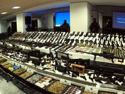 Imagen de uno de los decomisos más importante en la historia del país realizado en Reynosa, Tamaulipas, en noviembre de 2008. NTX  /