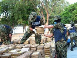 La Armada de México ha logrado decomisar grandes cargamentos de cocaína. NTX  /
