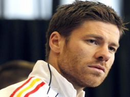 Xabi Alonso en rueda de prensa afirmo que 'La Roja seguirá fiel a su estilo de juego'. EFE  /