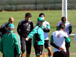 La Selección mexicana ya se prepara para enfrentar a Uruguay. NTX  /