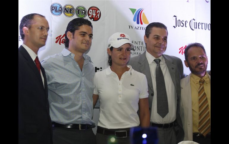Lorena Ochoa estuvo presente en la presentación de la alianza entre las fundaciones. M. FREYRIA  /