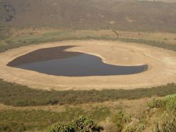Cráter de la Alberca, es la menor de Las siete Luminarias. ESPECIAL  /