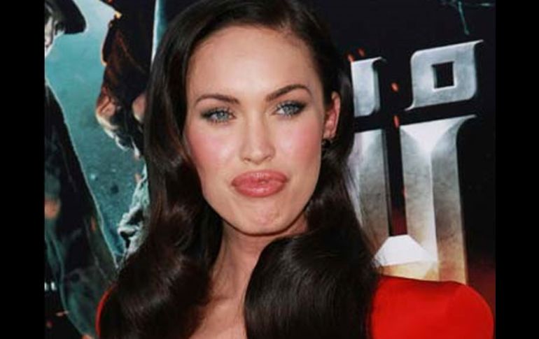 Megan sorprendió con este rostro. THESUN.CO.UK  /