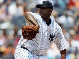 CC Sabathia tuvo labor en la lomita de ocho entradas, permitiendo sólo cuatro imparables. AFP  /