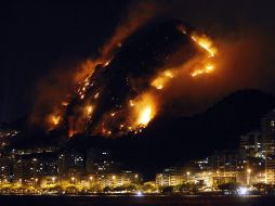 Zona de Río que fue afectada por las llamas. El incendio consumió cuatro hectáreas en un parque ambiental. EFE  /