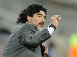 Diego Maradona, técnico de la Selección de Argentina. AFP  /
