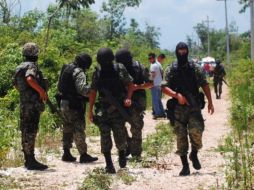 Los cadáveres de la fosa perteneces a distintos eventos violentos de le entidad durante el último mes. NTX  /