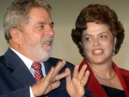 El presidente de Brasil, Luiz Inácio Lula da Silva, y la ministra de la Presidencia, Dilma Rousseff, en Brasilia. ARCHIVO • EFE  /
