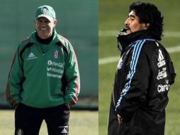 Javier Aguirre y Diego Armando Maradona sostendrán el duelo más importante de sus carreras. REUTERSAFP  /