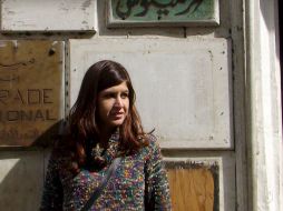 La argentina Carolina Bracco en la calle Emad Eddin de El Cairo. EFE  /