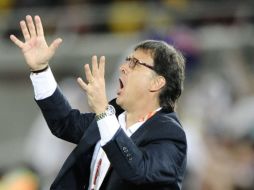 El entrenador de Paraguay Gerardo Martino durante el partido ante Nueva Zelanda. EFE  /