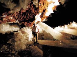 Naica es una mina de concentrados de plomo, ubicada en Chihuahua. ESPECIAL  /