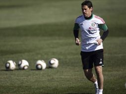 Guillermo Franco se entrena con miras al partido de hoy contra Argentina. GETTY IMAGES SPORTS  /