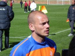 El centrocampista de la Selección de Holanda, Wesley Sneijder. E. LÓPEZ MOTA  /