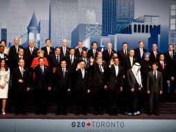 El Grupo de los Veinte (G-20) durante la reunión que se celebra en la ciudad canadiense de Toronto. EFE  /