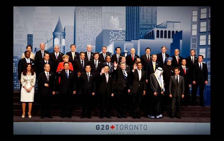El Grupo de los Veinte (G-20) durante la reunión que se celebra en la ciudad canadiense de Toronto. EFE  /