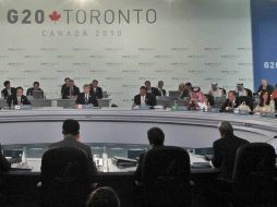 Un momento de la sesión plenaria de la cumbre del Grupo de los Veinte. AP  /