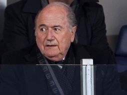 Joseph Blatter, presidente de la FIFA, en un partido de Sudáfrica 2010. GETTY IMAGES SPORTS  /