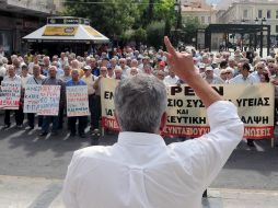 Gracia es el país líder en protestas en lo que va del año. Mañana habrá huelga general contra la reforma laboral. EFE  /
