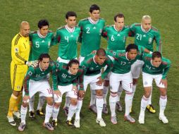 La Selección mexicana en su último partido del Mundial de Sudáfrica 2010. EFE  /