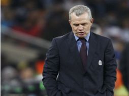 El técnico de la Selección mexicana Javier Aguirre al término del enfrentamiento ante Argentina. REUTERS  /