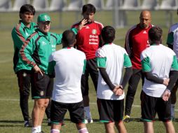 La selección mexicana en su últma sesión de entrenamientos del Mundial de Sudáfrica 2010. EFE  /