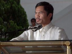 El astro boxístico Manny Pacquiao. EFE  /