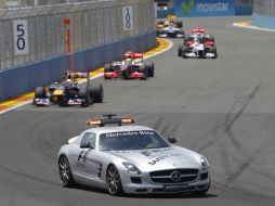 La entrada del Safety Car afectó la buena carrera de los Ferrari. AP  /