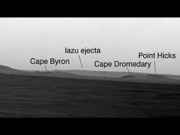 Con la fotografía se identificaron con precisión varios puntos elevados. NASA  /