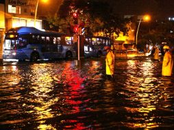 La lluvia de la noche del martes en Guadalajara, ocasionó afectaciones que duraron hasta el mediodía de hoy. E BARRERA  /