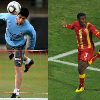 Duelo de artilleros, Suárez de Uruguay contra el ghanés Gyan