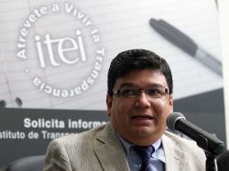 Jorge Gutiérrez Reynaga fue el encargado de dar a conocer la nueva página del ITEI. A. CAMACHO  /