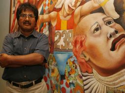 El mixteco aprendió de Rufino Tamayo que la pintura es un trabajo arduo. M. FREYRÍA  /