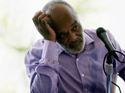 .René Preval, en el Palacio Presidencial de Puerto Príncipe, donde anuncia elecciones para nombrar a su sucesor. EFE  /