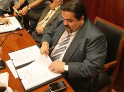 Marco Antonio Guardado estuvo presente durante la firma del convenio. ARCHIVO  /