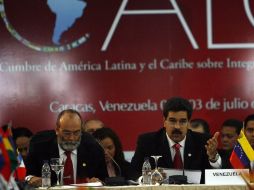 La reunión en la que cancilleres y representantes de la nueva Comunidad de Estados Latinoamericanos y Caribeños (CELAC). EFE  /