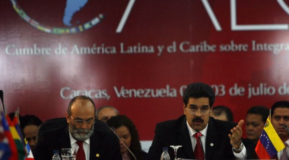 La reunión en la que cancilleres y representantes de la nueva Comunidad de Estados Latinoamericanos y Caribeños (CELAC). EFE  /