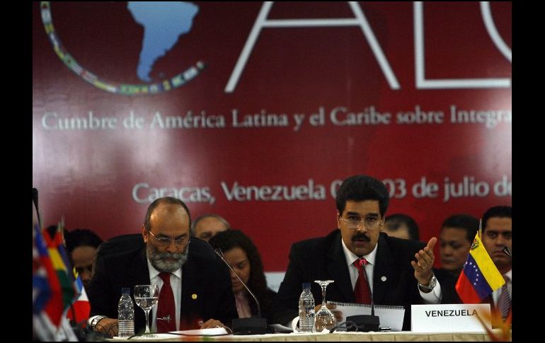 La reunión en la que cancilleres y representantes de la nueva Comunidad de Estados Latinoamericanos y Caribeños (CELAC). EFE  /