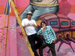 Los grafiteros Saner y Sego dicen que su trabajo está muy ligado con símbolos de la cultura popular. CONACULTA.GOB  /