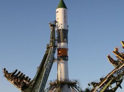 El carguero Progress M-06M antes del lanzamiento. AFP  /