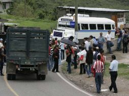 En estados como Oaxaca o Chiapas, son comunes los bloqueos de vías de comunicación. NOTIMEX  /