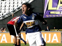 El mediocampista argentino, Juan Ezequiel Cuevas, cuando militaba con Gimnasia y Esgrima la Plata. ESPECIAL  /