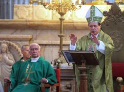 El cardenal Norberto Rivera hizo un llamado a la unidad y a la paz de los fieles. EL UNIVERSAL  /