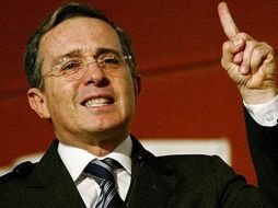El presidente de Colombia, Álvaro Uribe Vélez. ESPECIAL  /