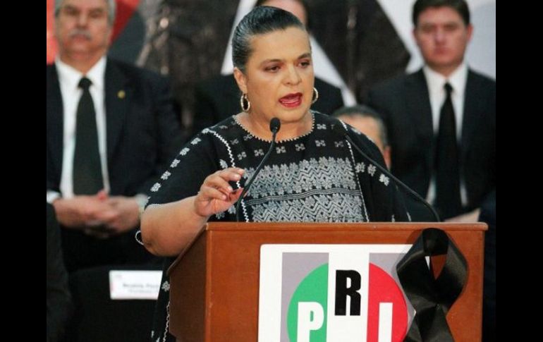 La presidenta nacional del Partido Revolucionario Institucional (PRI), Beatriz Paredes Rangel. EL UNIVERSAL  /